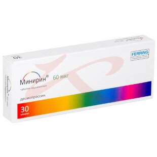 Минирин мелт таблетки-лиофилизат 60мкг №30. Фото