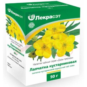 Дары природы лапчатка кустарник. (курильский чай) 50г. чайн. напиток /лекра-сэт/. Фото