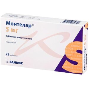 Монтелар таблетки жевательные 5мг №28. Фото