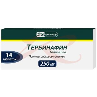 Тербинафин таблетки 250мг №14. Фото