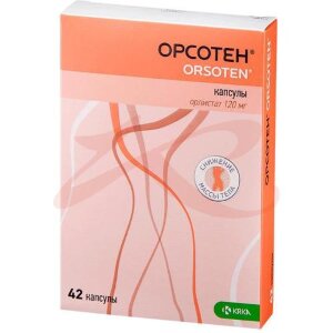 Изображение Орсотен капсулы 120мг №42 Орсотен капсулы 120мг №42. Фото