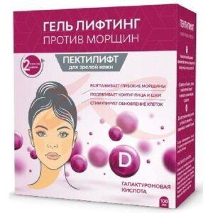 Изображение Пектилифт гель 100мл (50млх2) д/зрелой кожи п/морщин курс 2 недели Пектилифт гель 100мл (50млх2) д/зрелой кожи п/морщин курс 2 недели. Фото