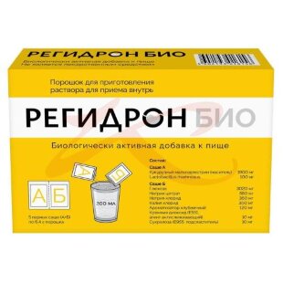 Регидрон био порошок для приготовления раствора для приема внутрь 6,4г №5 парные /а + б/. Фото