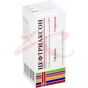 Изображение Цефтриаксон порошок для приготовления раствора для внутривенного и внутримышечного введения 1г 1.193 г №1 Цефтриаксон порошок для приготовления раствора для внутривенного и внутримышечного введения 1г 1.193 г №1. Фото