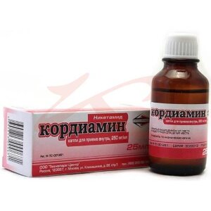 Кордиамин капли для приема внутрь 250мг/мл 30мл. Фото