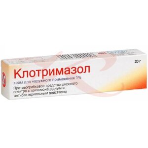 Изображение Клотримазол крем для наружного применения 1% 20г Клотримазол крем для наружного применения 1% 20г. Фото