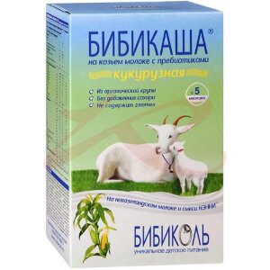 Бибикаша каша 200г кукурузная на козьем молоке 5мес +. Фото