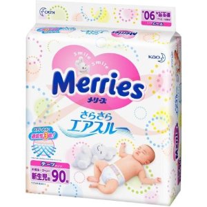 Мерриес подгузники 0-5кг. №90 [merries]. Фото