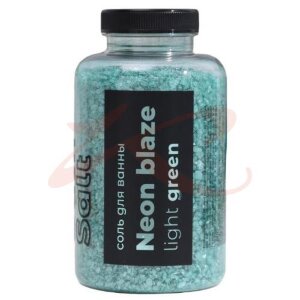 Фабрик косметолоджи соль для ванн 500г neon blaze light green. Фото