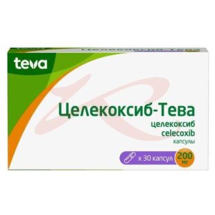 Целекоксиб-тева капсулы 200мг №30. Фото