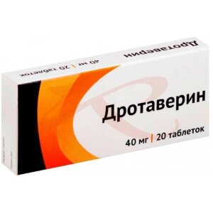 Изображение Дротаверин таблетки 40мг №20 Дротаверин таблетки 40мг №20. Фото