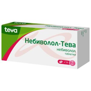 Небиволол-тева таблетки 5мг №56. Фото