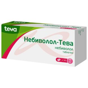 Небиволол-тева таблетки 5мг №56. Фото