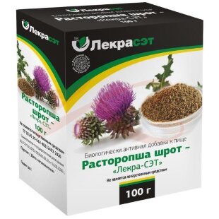 Лекра-сэт расторопша шрот 100г. Фото