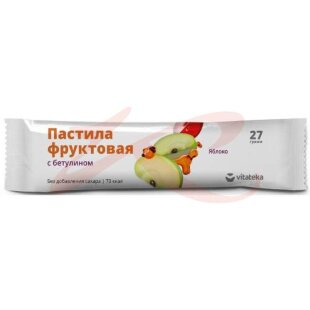 Витатека пастила 27г яблоко с бетулином. Фото