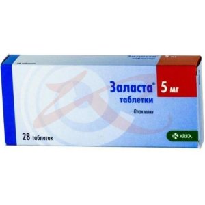 Изображение Заласта таблетки 5мг №28 Заласта таблетки 5мг №28. Фото