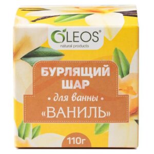 Олеос шар бурлящий для ванн 110г ваниль. Фото