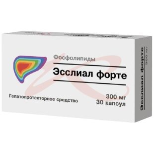 Эссенциальные фосфолипиды капсулы 300мг №30. Фото