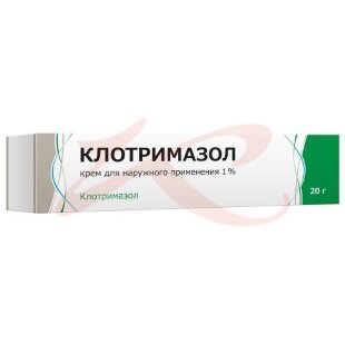 Клотримазол крем для наружного применения 1% 20г. Фото