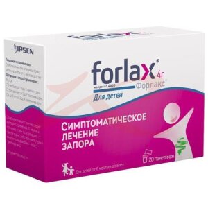 Форлакс порошок для приготовления раствора для приема внутрь [для детей] 4г 4.07г №20. Фото