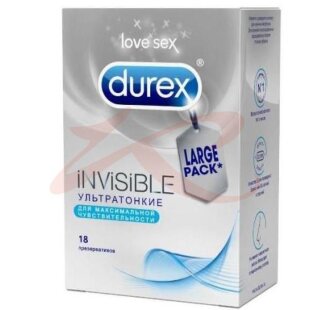 Дюрекс инвизибл презервативы №18 ультратонкие. Фото
