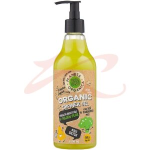 Планета органика скин супер фуд гель для душа 500мл 100% detox. Фото