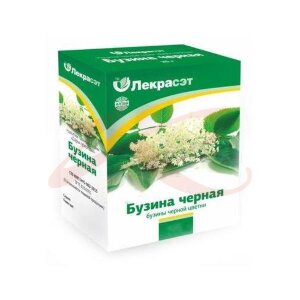 Изображение Лекрасэт бузины черной цветки цельные 50г Лекрасэт бузины черной цветки цельные 50г. Фото