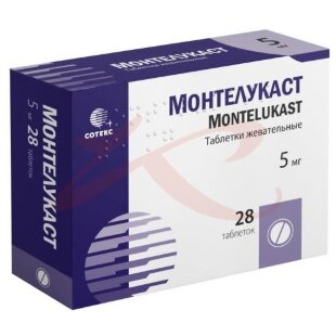 Монтелукаст таблетки жевательные 5мг №28. Фото