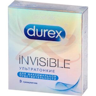 Дюрекс инвизибл презервативы №3 ультратонкие. Фото