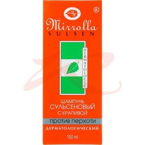 Изображение Сульсен шампунь д/волос п/перхоти проф. крапива 2% 150мл. Сульсен шампунь д/волос п/перхоти проф. крапива 2% 150мл.. Фото