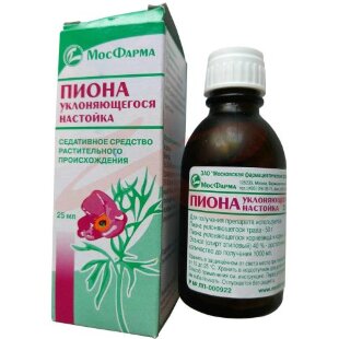 Пиона уклоняющегося  настойка 25мл. Фото