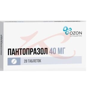 Пантопразол таблетки кишечнорастворимые покрытые оболочкой 40мг №28. Фото