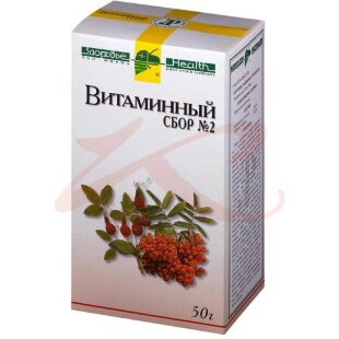 Витаминный сбор №2 сбор измельченный 50г. Фото