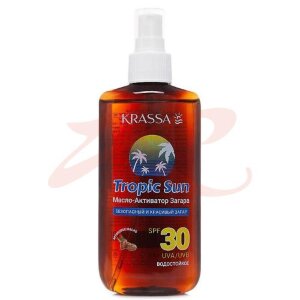 Красса тропик сан масло 150мл активатор загара spf-30. Фото