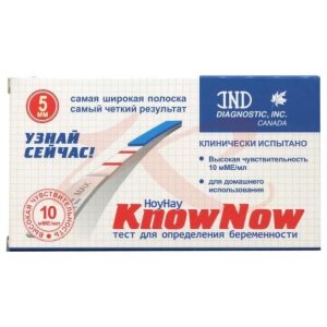 Кноу нау тест д/опред. берем. 5мм. высокочувств. [know now]. Фото