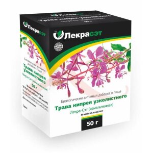 Кипрей узколистный (иван-чай) трава 50г. чайн. напиток бад /лекра-сэт/. Фото