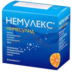 Изображение Немулекс гранулы для приготовления суспензии для приема внутрь 100мг 2г №30 Немулекс гранулы для приготовления суспензии для приема внутрь 100мг 2г №30. Фото