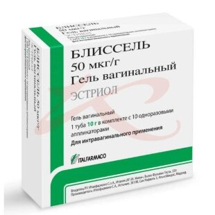 Блиссель гель вагинальный 50 мкг/г 10г в комплекте с аппликаторами-10 шт. Фото