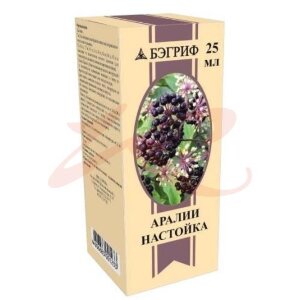 Аралии настойка 25мл. Фото