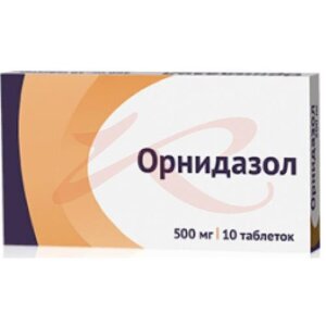 Орнидазол таблетки покрытые пленочной оболочкой 500мг №10. Фото