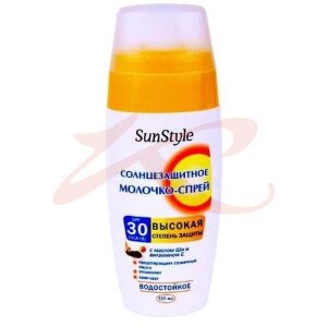 Сан стайл молочко-спрей 125мл с/защитн spf30. Фото