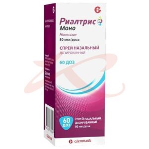 Риалтрис моно спрей назальный дозированный 50мкг/доза 60доз. Фото