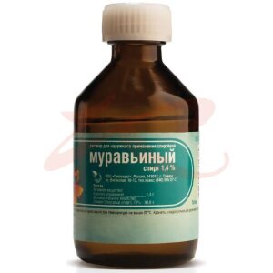 Муравьиный спирт раствор для наружного применения 50мл. Фото