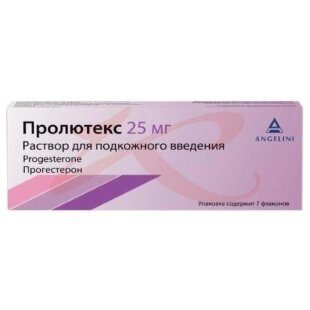 Пролютекс раствор для подкожного введения 25 мг 1.112 мл №7. Фото