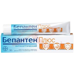 Бепантен плюс крем для наружного применения 5% + 0,5% 30г. Фото