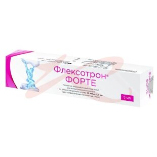 Флексотрон форте средство для внутрисуставного введения шприц 10мг/мл 3мл №1. Фото