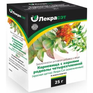 Родиола четырехлистная (красная щетка) 25г. чайн. напиток бад /лекра-сэт/. Фото