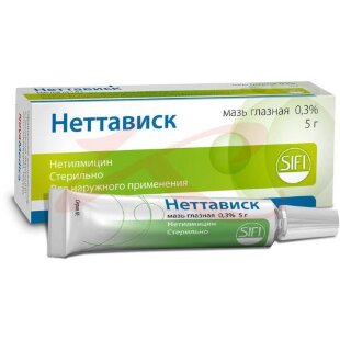 Неттависк мазь глазная 0,3% 5г. Фото