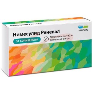 Нимесулид реневал таблетки 100мг №30. Фото