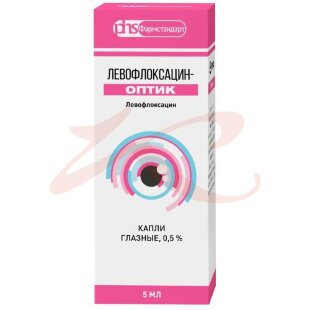 Левофлоксацин-оптик капли глазные 0,5% 5мл №1. Фото